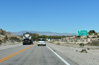 U.S. 93 (Great Basin Highway) north reaches Alamo beyond Lincoln County milepost 37.
