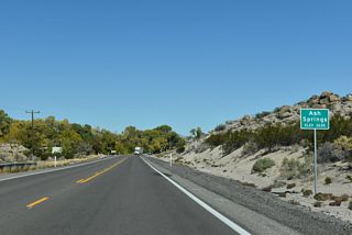 U.S. 93 north at the unincorporated community of Ash Springs.