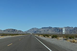 U.S. 93 traverses Hidden Valley north from Clark County milepost 63.