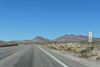 U.S. 93 north at Evergreen Flat.