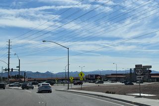 Signs for U.S. 93 at Nevada Way east and Buchanan Boulevard south were not updated to show U.S. 93 Business.