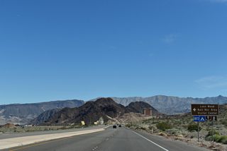Lakeshore Road travels above western reaches of Lake Mead northward to Lake Mead Parkway at Northshore Road.