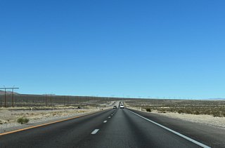U.S. 95 gradually rises in elevation from 2,880 to 3,140 feet above sea level along the ensuing stretch to Indian Springs.