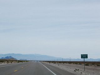 Entering the unincorporated town of Amargosa Valley along U.S. 95 south.