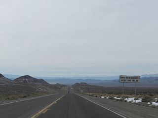 Leading south from Tonopah, the next 144 mile along U.S. 95 fall within a daytime headlights enforcement zone, which is a safety measure requiring all traffic to use headlights during all hours.