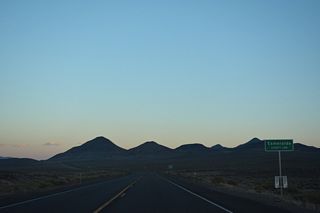 U.S. 95 crosses eastern reaches of the Candelaria Hills south into Esmeralda County.