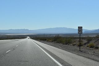 U.S. 95 confirming marker posted south of the exchange with I-11/U.S. 93.
