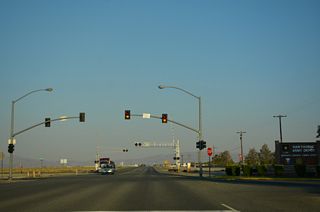 U.S. 95 south at Maine Avenue, Thorne Road and the entrance to Hawthorne Army Depot.