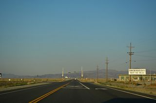 A daytime headlight section along U.S. 95 stretches 100 miles between Hawthorne and Tonopah.