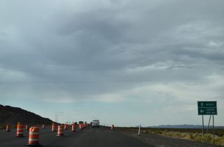 SR 164 (Laughlin Highway) travels 9.47 miles to the west urban limit of Laughlin and 19.25 miles to become Arizona State Route 95 across the Colorado River.