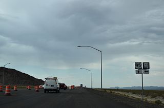 Arizona State Route 95 links Laughlin Highway with SR 68 east to U.S. 93 near Kingman and Bullhead Parkway in Bullhead City.