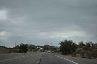 The commercialized stretch along U.S. 95 in Searchlight begins just north of SR 164 (Nipton Road).