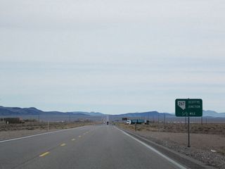 The north end of SR 267 (Scotty's Castle Road) ties into U.S. 95 at Scottys Junction.