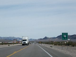 SR 373 travels 16.30 miles south from U.S. 95 at Amargosa Valley to the California state line.