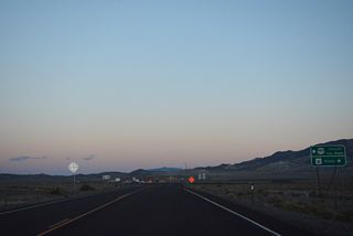 U.S. 6 travels 74.5 miles west past the White Mountains and south to U.S. 395 in Bishop, California.