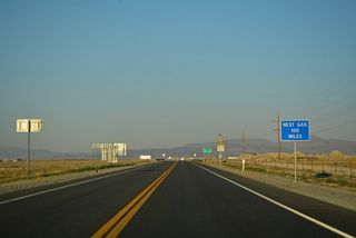 The next available fuel services along U.S. 95 south from Hawthorne is not until Tonopah.