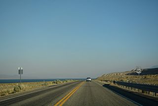 U.S. 95 reassurance marker posted south by Walker Lake.