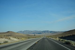 U.S. 95 heads south between the Desert and Blow Sand Mountains from Churchill County milepost 7.