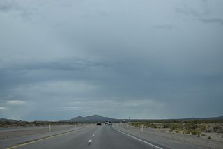 Searchlight lies within the distance hills that separate the Eldorado and Piute Valleys.