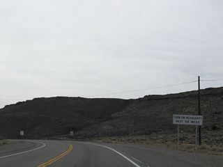 Headlight use is again required during all hours of the day along U.S. 95 south from Goldfield 118 miles to where the highway expands to four lanes near Mercury.