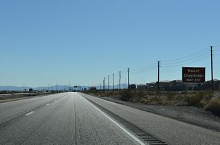 SR 157 travels 21.56 miles northwest from the exchange at Exit 96 to Charleston Recreation Area at Mount Charleston.
