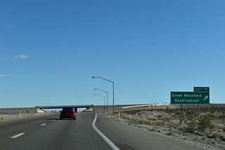 Pauite Way south and Nu-Wav Kaiv Boulevard do not connect with any other roads.