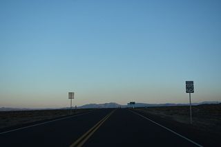 U.S. 95 heads south out of Mina ahead of Mineral County milepost 15.