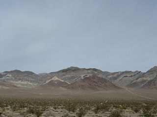 Bare Mountain and Wildcat Peak to the east of U.S. 95.