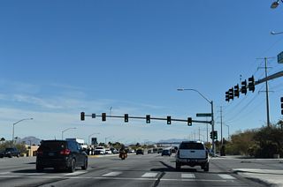 Eastern Avenue runs north through Paradise to Las Vegas and North Las Vegas.