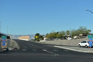 St. Rose Parkway becomes Pecos Road north at the westbound entrance ramp for Interstate 215 (Bruce Woodbury Beltway) to Enterprise.