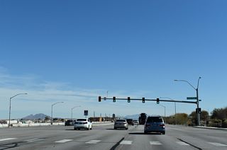 Raiders Way south from SR 146 at Starr Avenue was previously named Executive Airport Drive. Henderson Executive Airport (HND) is located nearby.