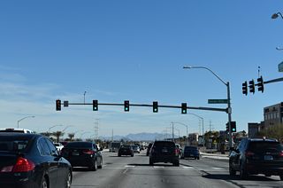 St. Rose Parkway east at Seven Hills Drive.