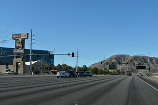 The M Resort-Spa-Casino is located on the south side of SR 146 prior between Bowes Avenue and Las Vegas Boulevard (former SR 604).
