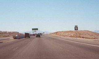 Former SR 146 west after Gibson Road where Lake Mead Drive transitioned directly onto Interstate 215 westbound.
