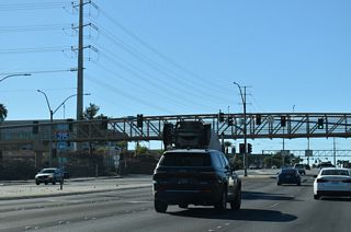 Pecos Road south becomes St. Rose Parkway at the diamond interchange (Exit 6) joining Interstate 215 (Bruce Woodbury Beltway) with SR 146 west.