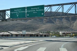 St. Rose Parkway ties into Southern Highlands Parkway immediately following I-15.