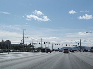 Nevada 146 (St. Rose Parkway) advances west to Eastern Avenue at the next traffic signal.