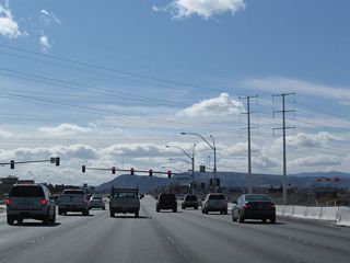 Westbound Nevada 146 at Jeffreys Street.