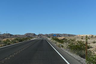 Lake Mead Boulevard and Northshore Road within Lake Mead National Recreation Area are assigned mileposts.