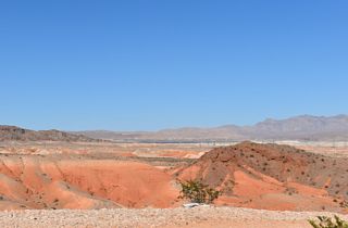 The Spectrum Solar Facility comes into view to the north of Lake Mead Boulevard by the Gale Hills.