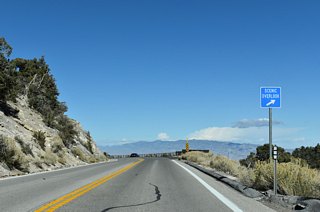 The Desert View Overlook along Deer Creek Road (SR 158) north.
