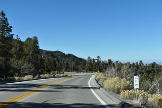 Less than one mile remains along SR 158 (Deer Creek Road) north. The state route ends 0.85 miles ahead at SR 156 (Lee Canyon Road) to U.S. 95.