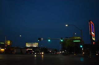 Charleston Boulevard east at Las Vegas Boulevard (former SR 604).