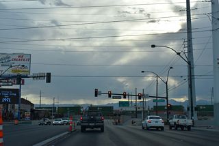 Charleston Boulevard becomes SR 159 west from Commerce Street to Interstate 15.