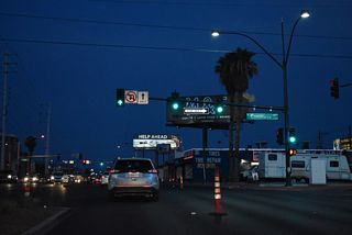 The 0.337 mile long section of SR 159 along Charleston Boulevard east from Martin Luther King Boulevard concludes at Commerce Street in Downtown Las Vegas.