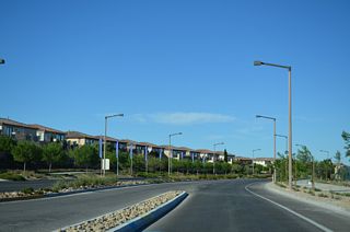 SR 159 becomes Charleston Boulevard east from Sky Vista Drive at Summerlin West in Las Vegas.