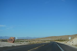 Leaving Red Rock Canyon National Conservation Area along SR 159 northbound.