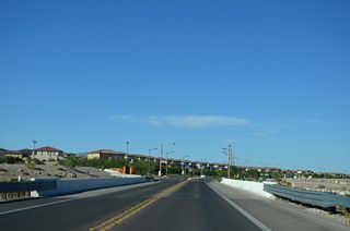 SR 159 (Red Rock Canyon Road) crosses Red Rock Wash along the Las Vegas city line.