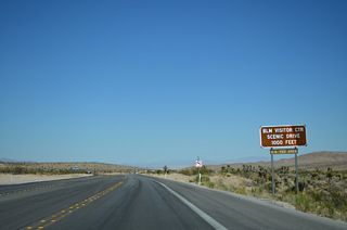 Red Rocks National Conservation Area Scenic Drive loops northwest from SR 159 adjacent to the Calico Hills and White Rock Hills.