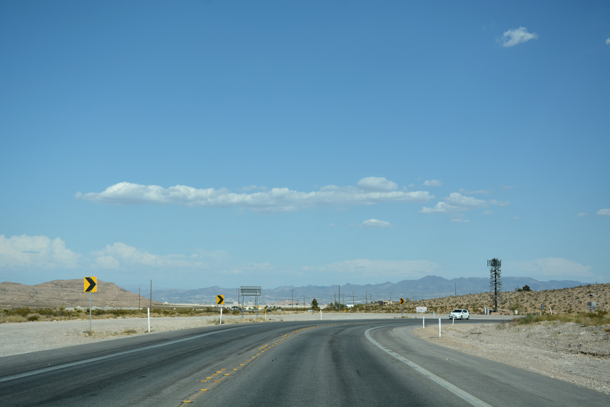 SR 159 ends at SR 160 (Blue Diamond Road) in a rural area west of Enterprise. SR 160 is not marked along Red Rock Canyon Road).